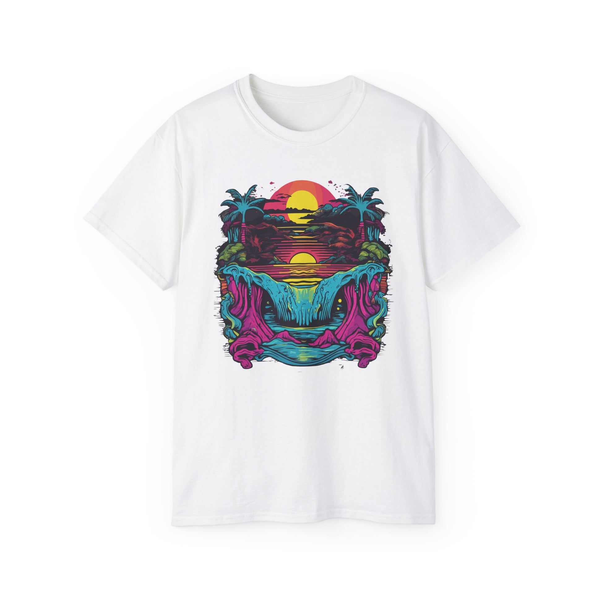 Tricou Neon Sunset Paradise