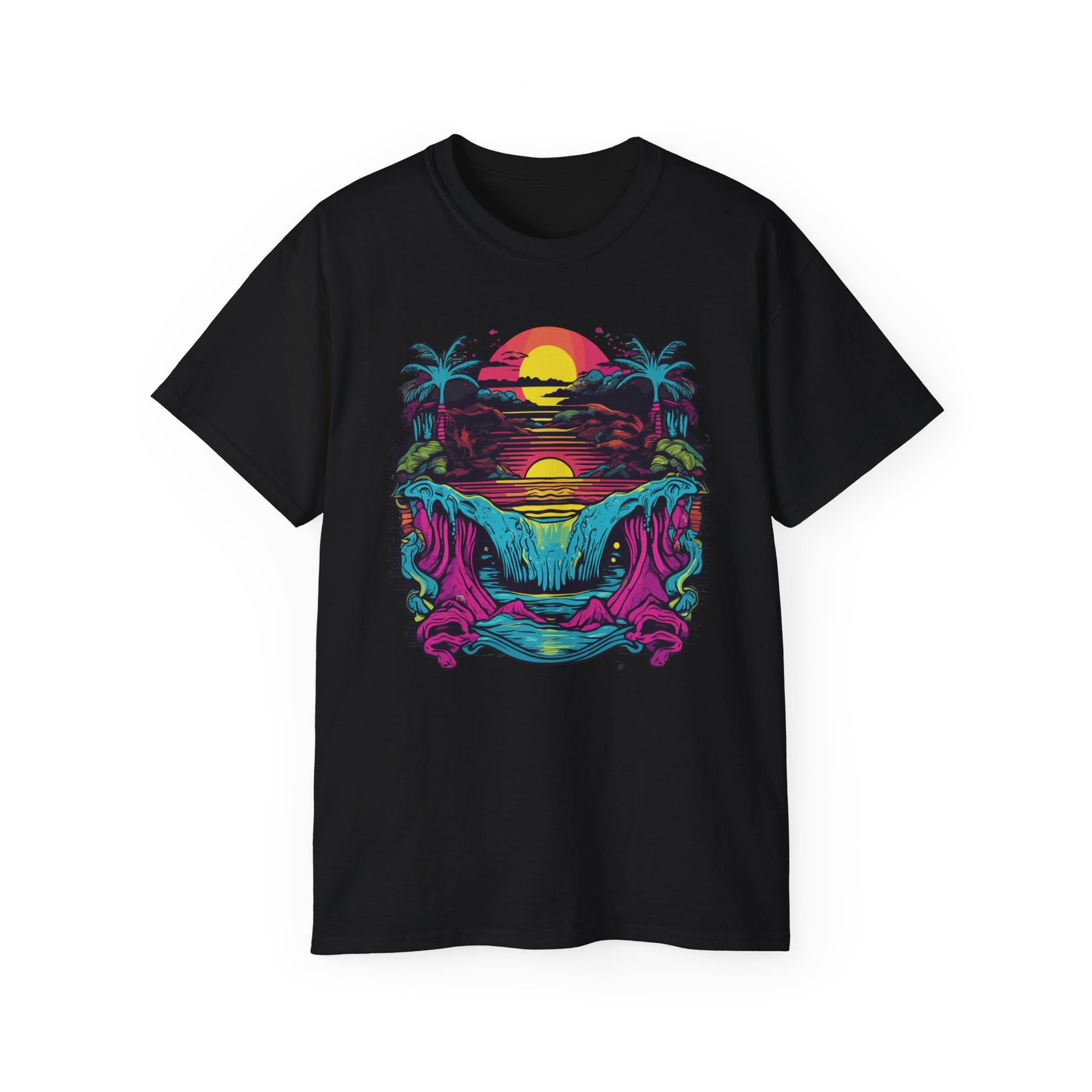 Tricou Neon Sunset Paradise